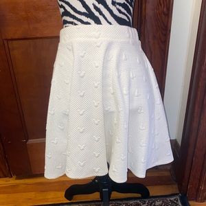 LC for Disney off white skirt with Mickey heads size XS